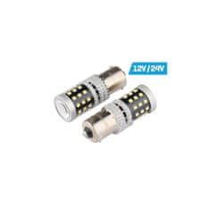 Carmotion 2ks LED 12V/24V 10W BA15s čirá CANBUS