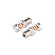 Carmotion 2ks LED 12V/24V 10W BA15s čirá CANBUS 13x3030 SMD