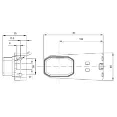 FRISTOM světlo poziční LED FT-001 BI 12+24V bílé + držák