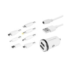 Carmotion Univerzální nabíječka 2xUSB + kabel + 7x koncova