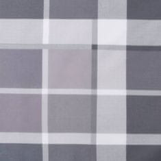Petromila Podušky na palety 2 ks šedé kárované textil