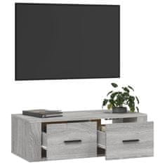 Vidaxl Závěsná TV skříňka šedá sonoma 80x36x25 cm kompozitní dřevo