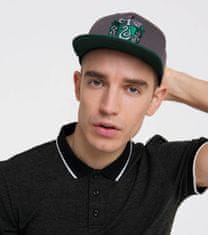 CurePink Kšiltovka - čepice snapback Potter: Zmijozel - Slytherin (nastavitelná)