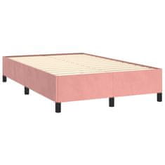 shumee Box spring postel s matrací růžová 120x190 cm samet