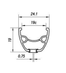 Mach1 ráfek 26" Neo disc 32děr/1nýt černý