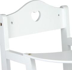 Small foot by Legler Small Foot Dřevěná židlička pro panenky bílá