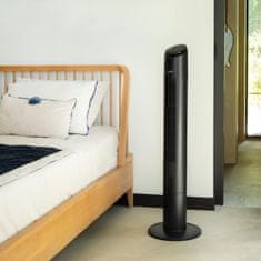 VONROC Luxusní věžový ventilátor - 110 cm - 3 nastavení rychlosti - černý | Včetně dálkového ovládání 