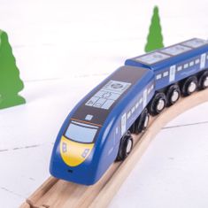 Bigjigs Rail Rychlík High Speed 1 modrý