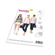 Burda Střih Burda 6234 - Halenka bez rukávů, halenka s dlouhým rukávem