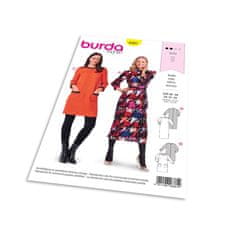 Burda Střih Burda 6381 - Midi šaty, retro šaty 60. léta