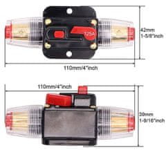 HADEX Proudový jistič DC 12-24V/150A v pojistkovém pouzdře