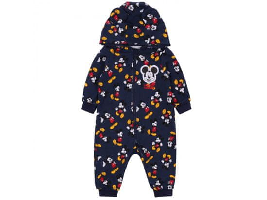 sarcia.eu Námořnicky modrá kojenecká kombinéza Mickey Mouse, certifikovaná OEKO-TEX STANDARD 100 9-12 m 80 cm