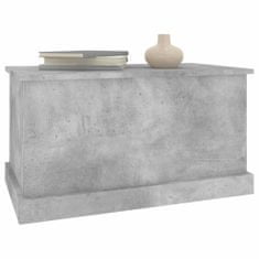 Vidaxl Úložný regál betonově šedý 70 x 40 x 38 cm kompozitní dřevo