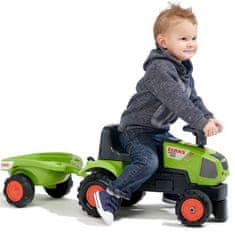 LEBULA FALK Traktor Baby Claas Axos 310 Green s přívěsem od 1 roku