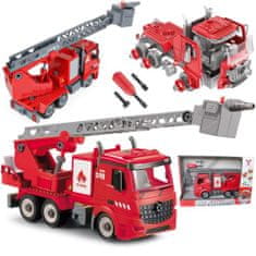 LEBULA Stavebnice WOOPIE Bloky Firetruck + šroubovák