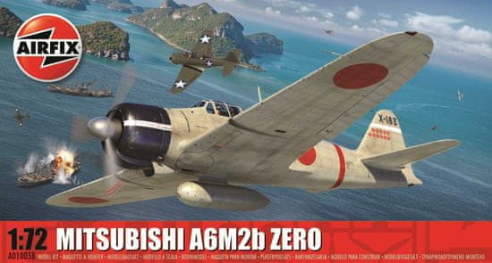 Airfix Mitsubishi A6M2b Zero, Classic Kit letadlo A01005B, 1/72