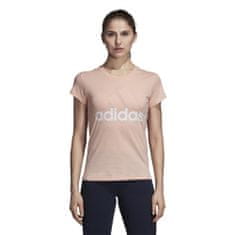 Adidas Tričko růžové S Essentials Linear Tee