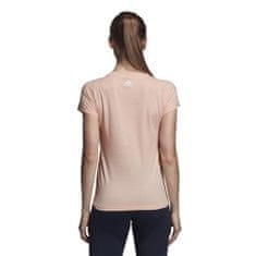 Adidas Tričko růžové S Essentials Linear Tee