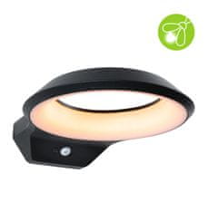 Paulmann PAULMANN LED venkovní nástěnné svítidlo Anela pohybové čidlo neláká hmyz IP44 245x309mm 2200K 12W 230V antracit hliník 94837