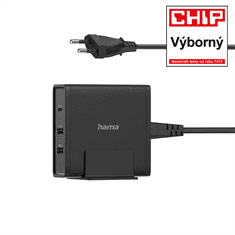 Hama rychlá stolní USB nabíječka, 1x USB-C, 2x USB-A, PD 65 W