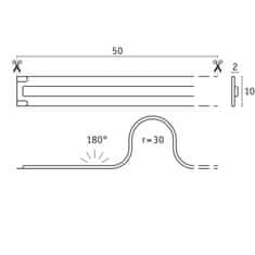 Paulmann PAULMANN Pro LED Strip Silver P150 COB 865 5m 65W 1400lm/m 528LEDs/m 6500K 76032