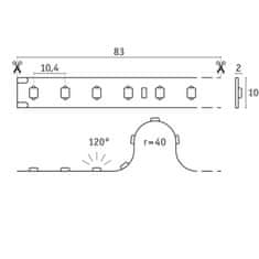 Paulmann PAULMANN Pro LED Strip Silver P75 865 10m 42W 750lm/m 96LEDs/m 6500K 76028