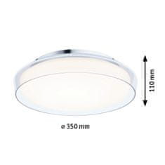 Paulmann PAULMANN Selection Bathroom LED stropní svítidlo Luena IP44 3000K 230V 16,5W sklo/chrom 71075