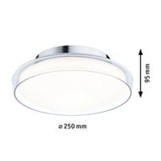 Paulmann PAULMANN Selection Bathroom LED stropní svítidlo Luena IP44 3000K 230V 11,5W sklo/chrom 71078