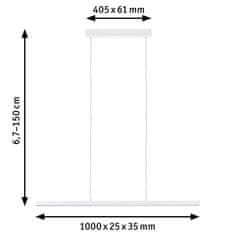 Paulmann PAULMANN LED závěsné svítidlo Lento měnitelná bílá 3x13,5W bílá mat stmívatelné 79887