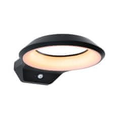 Paulmann PAULMANN LED venkovní nástěnné svítidlo Anela pohybové čidlo neláká hmyz IP44 245x309mm 2200K 12W 230V antracit hliník 94837