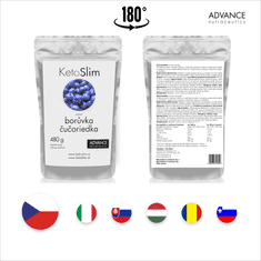 Advance nutraceutics ADVANCE Ketoslim borůvka 480g - koktejl na hubnutí lahodné chuti