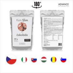 Advance nutraceutics ADVANCE Ketoslim čokoláda 480g - koktejl na hubnutí lahodné chuti