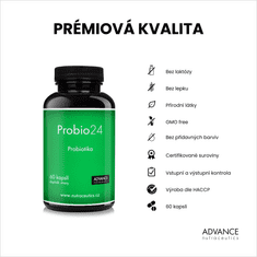 Advance nutraceutics ADVANCE Probio24 60 kapslí - 33 mld. a 11 kmenů odolných probiotik z USA