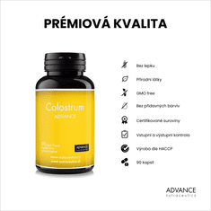 Advance nutraceutics ADVANCE Colostrum 90 kapslí - nejsilnější kolostrum IG 40, 440 mg