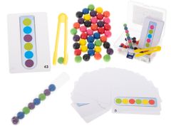 InnoVibe Vzdělávací puzzle - barevné montessori kuličky