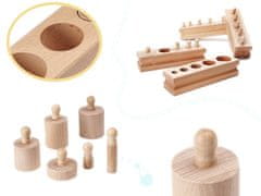 InnoVibe Dřevěné Montessori vkládací závažíčko