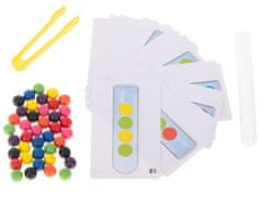 InnoVibe Vzdělávací puzzle - barevné montessori kuličky