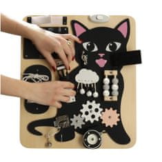 InnoVibe Dřevěná senzorická deska Kočka