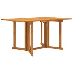 Vidaxl Skládací zahradní stůl Butterfly 150 x 90 x 75 cm masivní teak