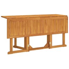 Vidaxl Skládací zahradní stůl Butterfly 150 x 90 x 75 cm masivní teak