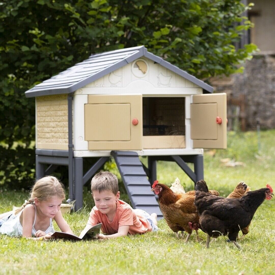 Kurnik za 5 kokošk Cluck Cluck Cottage Beige Smoby