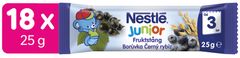 Nestlé Ovocno-obilná tyčinka hrozno, jablko, banán, borůvka a černý rybíz 18x25 g