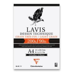 Clairefontaine Blok Lavis Technical drawing A4, 10 listů, 200 g