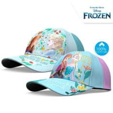 KIDS LICENSING Dívčí bavlněná kšiltovka DISNEY FROZEN modrá / 52cm, D06633