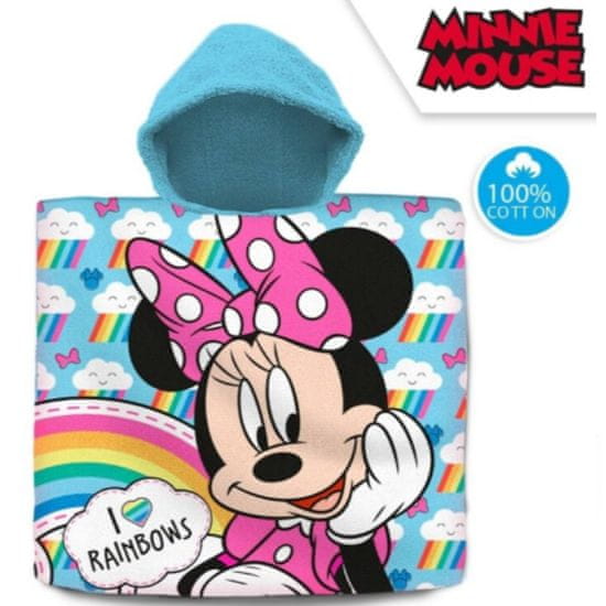 KIDS LICENSING Bavlněné pončo 60/120cm MINNIE MOUSE, MN-242P