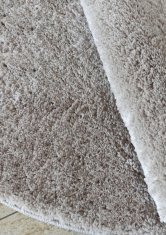 4sleep Kusový koberec KAMEL - latté O60 Béžová 30/30/60 KAMEL SHAGGY Jednobarevný 1cm až 1,9cm