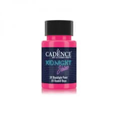 Aladine Svítící UV barva na textil Cadence Midnight Shine, 50 ml - pink, růžová