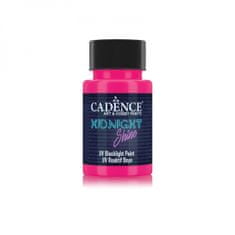 Aladine Svítící UV barva na textil Cadence Midnight Shine, 50 ml - magenta, magenta