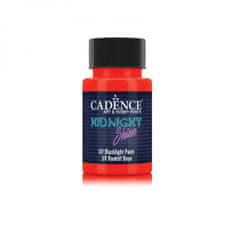 Aladine Svítící UV barva na textil Cadence Midnight Shine, 50 ml - orange red, oranžovočervená