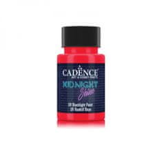 Aladine Svítící UV barva na textil Cadence Midnight Shine, 50 ml - red, červená